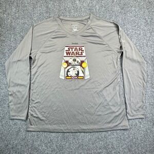 Champion Star Wars Disneyland 10K BB-8‎ Shirt Mens XL Gray Excellent Long Sleeve